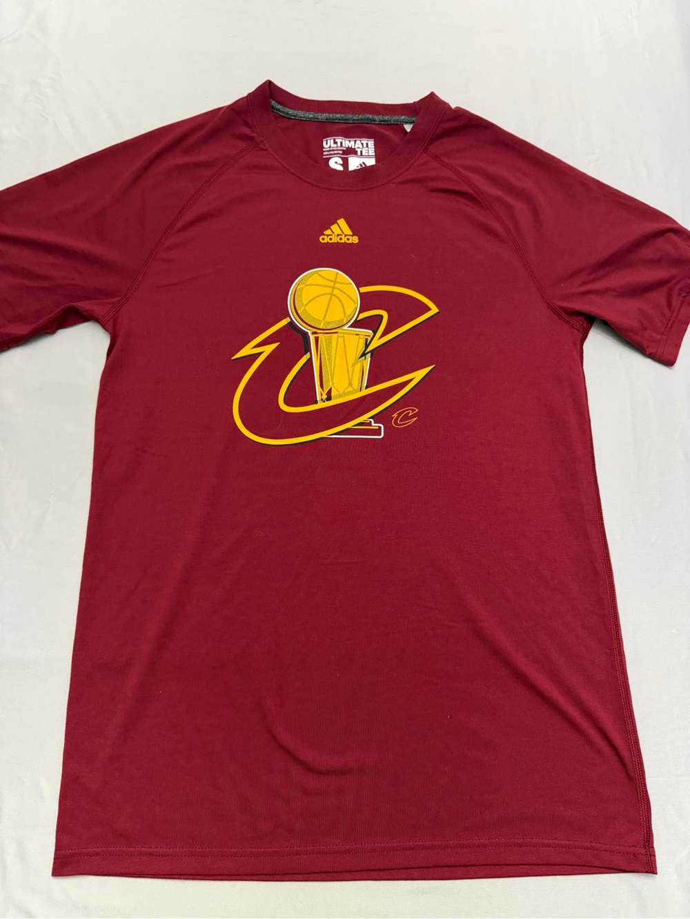 adidas Maroon Tee with Gold Logo